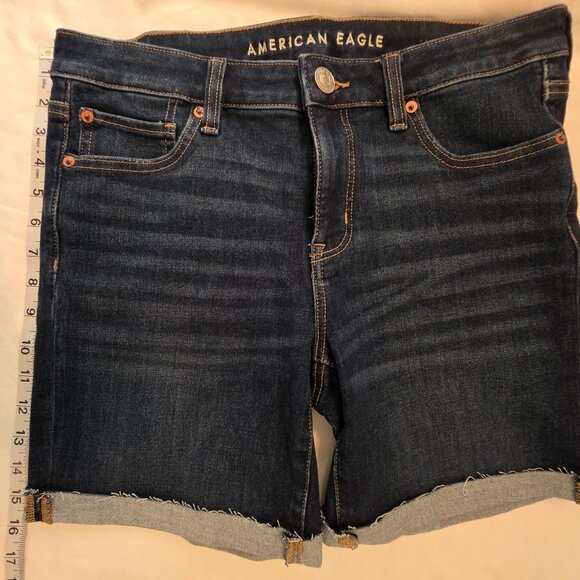 American Eagle "The Dream Short" Skinny Bermuda Women's Shorts, Size 10 - Picture 5 of 10